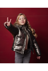 Indian Blue Jeans Metallic Jacket  Pale Gold