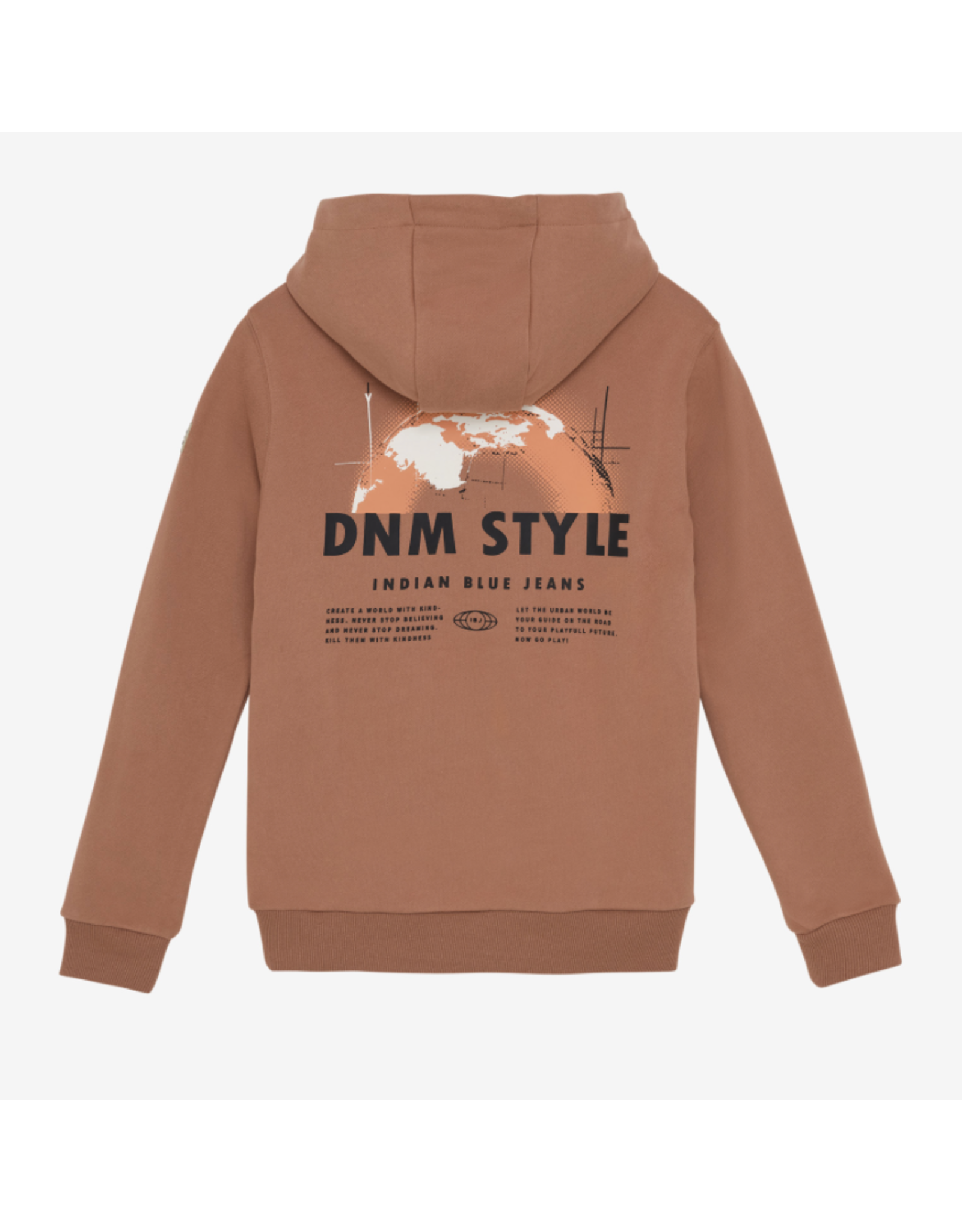 Indian Blue Jeans Hoodie DNM Style Burlwood