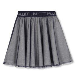 BILLIEBLUSH Skirt with first layer of mesh, then jersey lining with small shiny dots MARINE