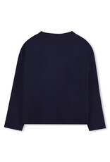 BILLIEBLUSH Jersey tee-shirt in 100% cotton, long sleeves, round neckline Comfort fit MARINE