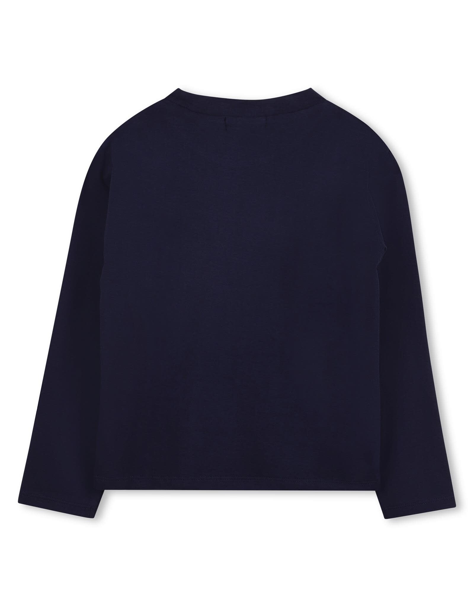 BILLIEBLUSH Jersey tee-shirt in 100% cotton, long sleeves, round neckline Comfort fit MARINE