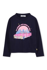 BILLIEBLUSH Jersey tee-shirt in 100% cotton, long sleeves, round neckline Comfort fit MARINE