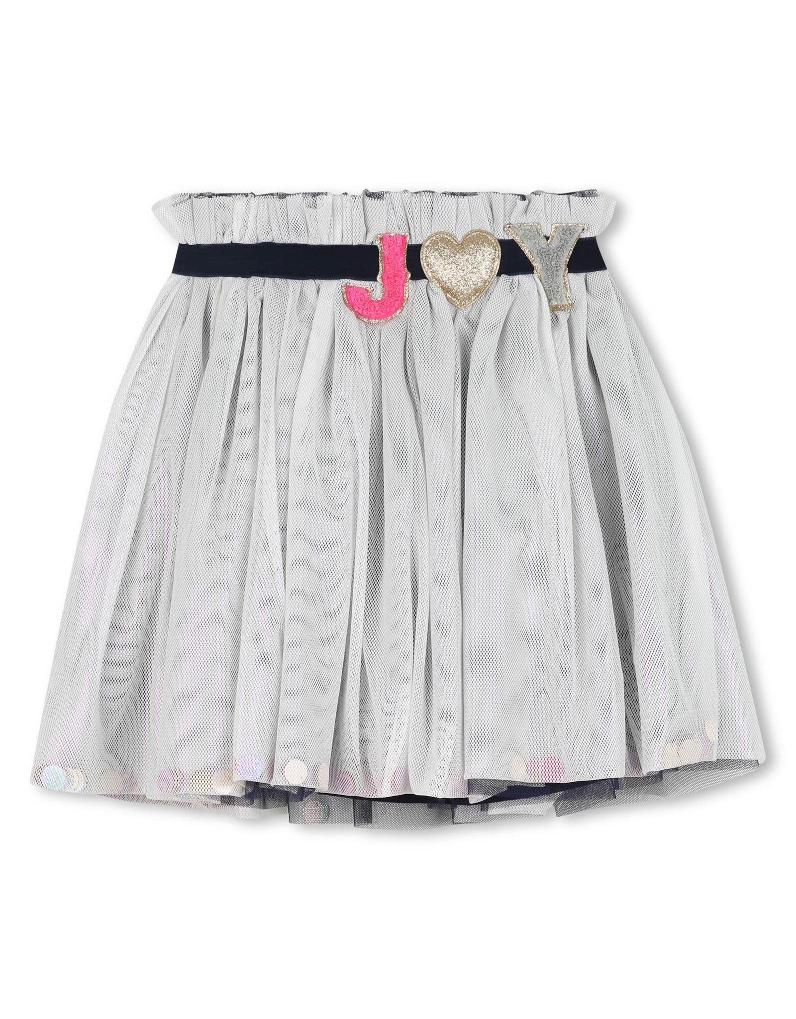 BILLIEBLUSH Exceptional skirt, waist badges with elasticated waistband MARINE