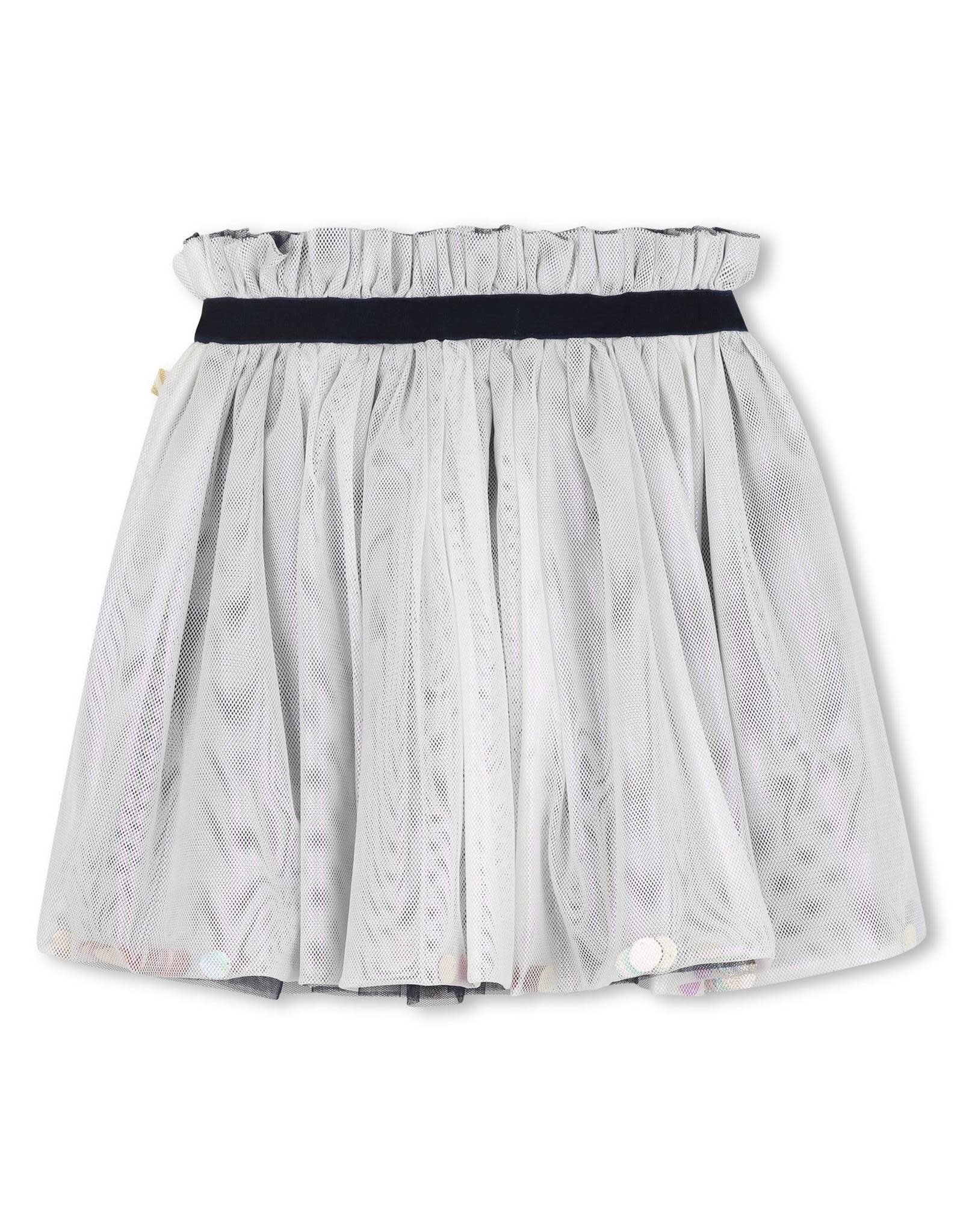 BILLIEBLUSH Exceptional skirt, waist badges with elasticated waistband MARINE
