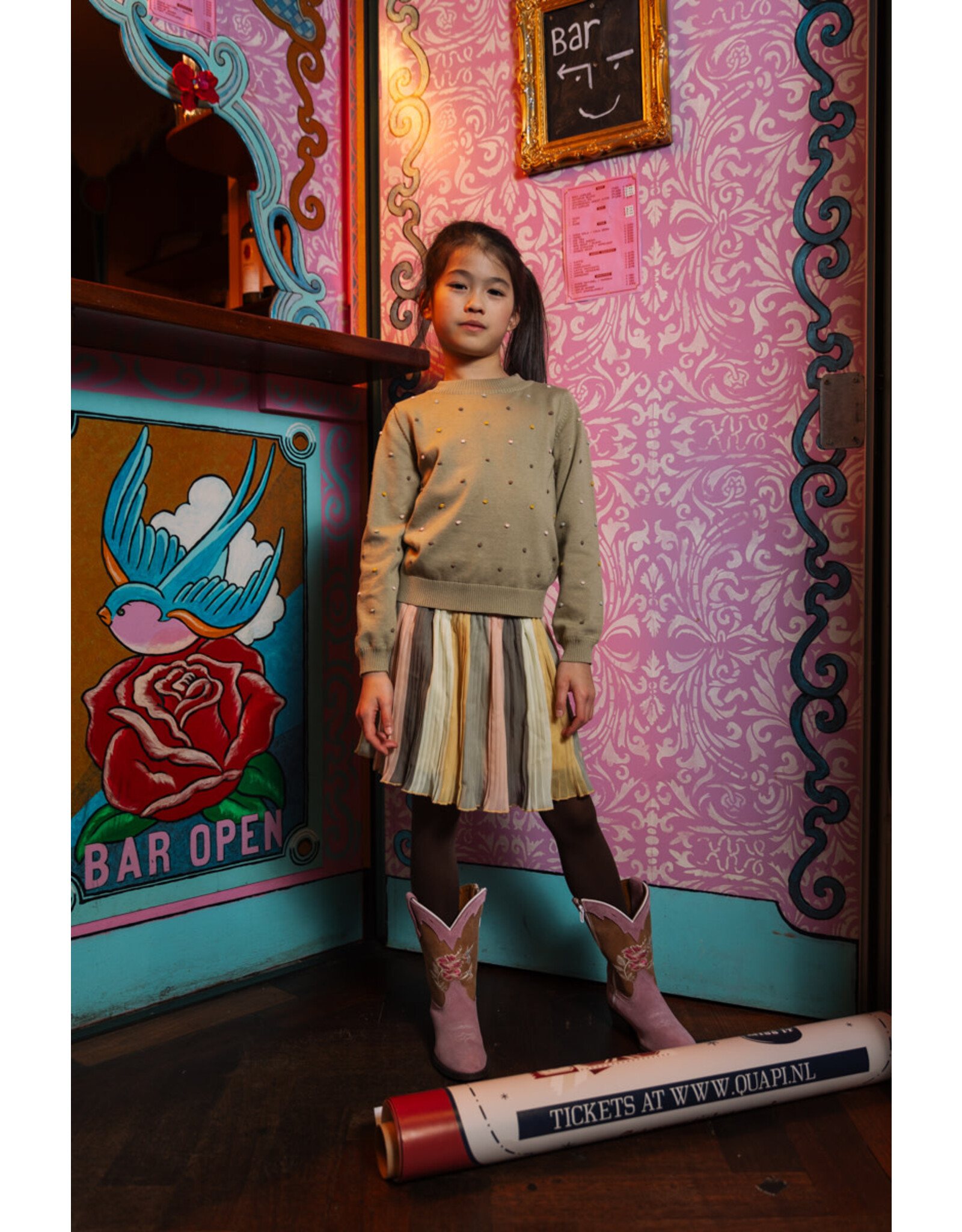 Quapi QW251HIRA AOP Multi Colour Stripe