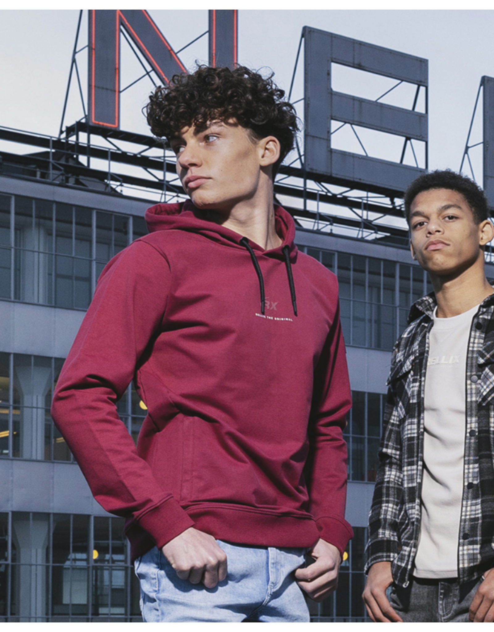 Rellix Hoodie Rellix Chestprint Cordovan