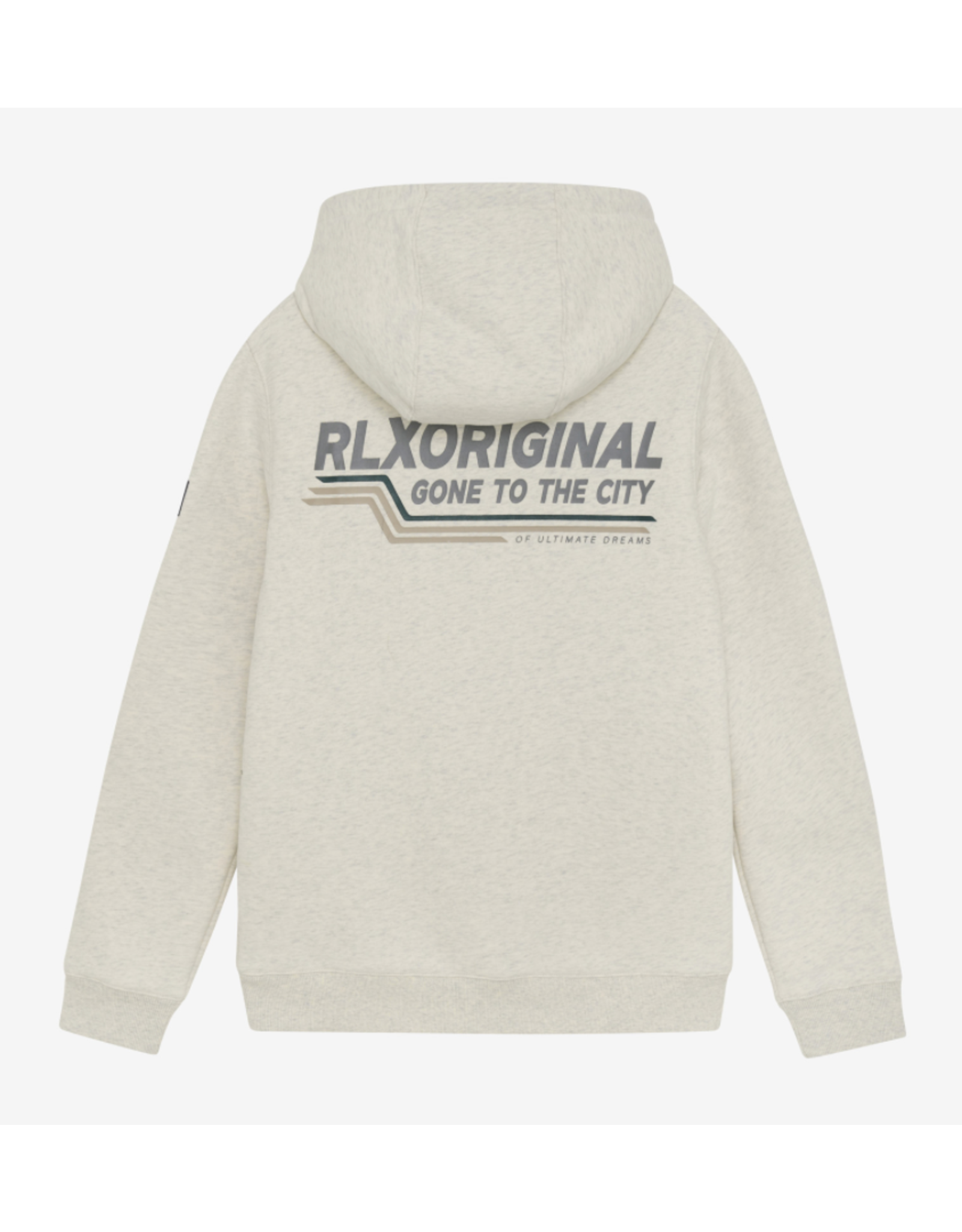 Rellix Hoodie RLXoriginal Backprint Fresh Grey Melange