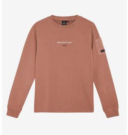 Indian Blue Jeans T-Shirt Longsleeve Backprint Burlwood