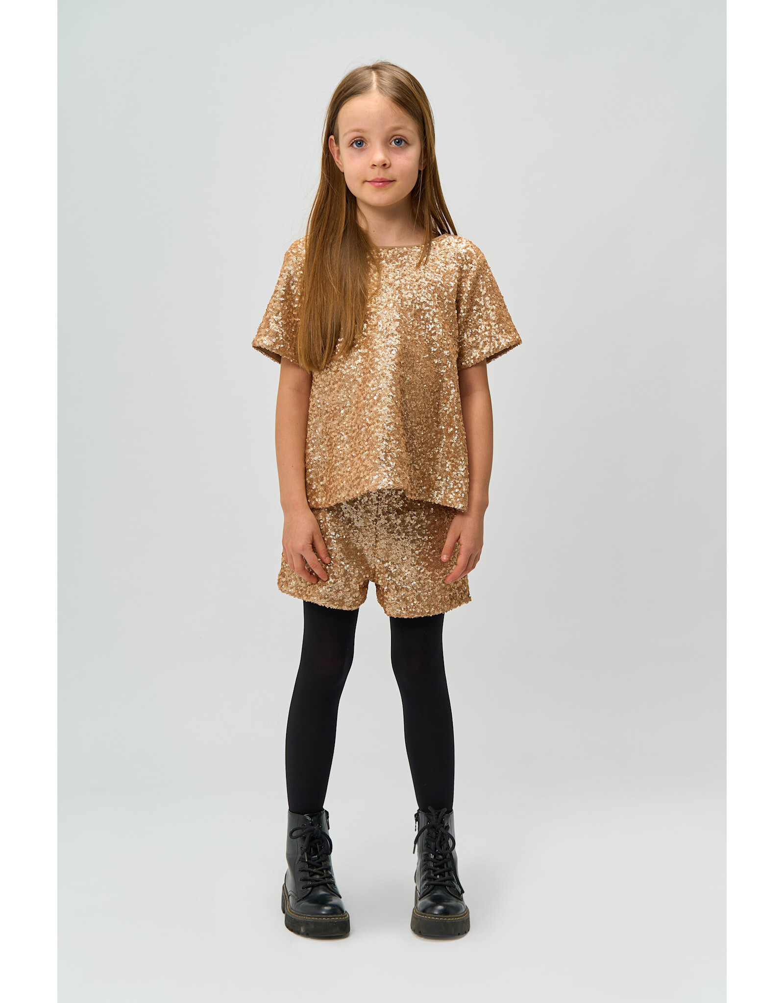 THE NEW TNRupa Sequin Shorts GOLD