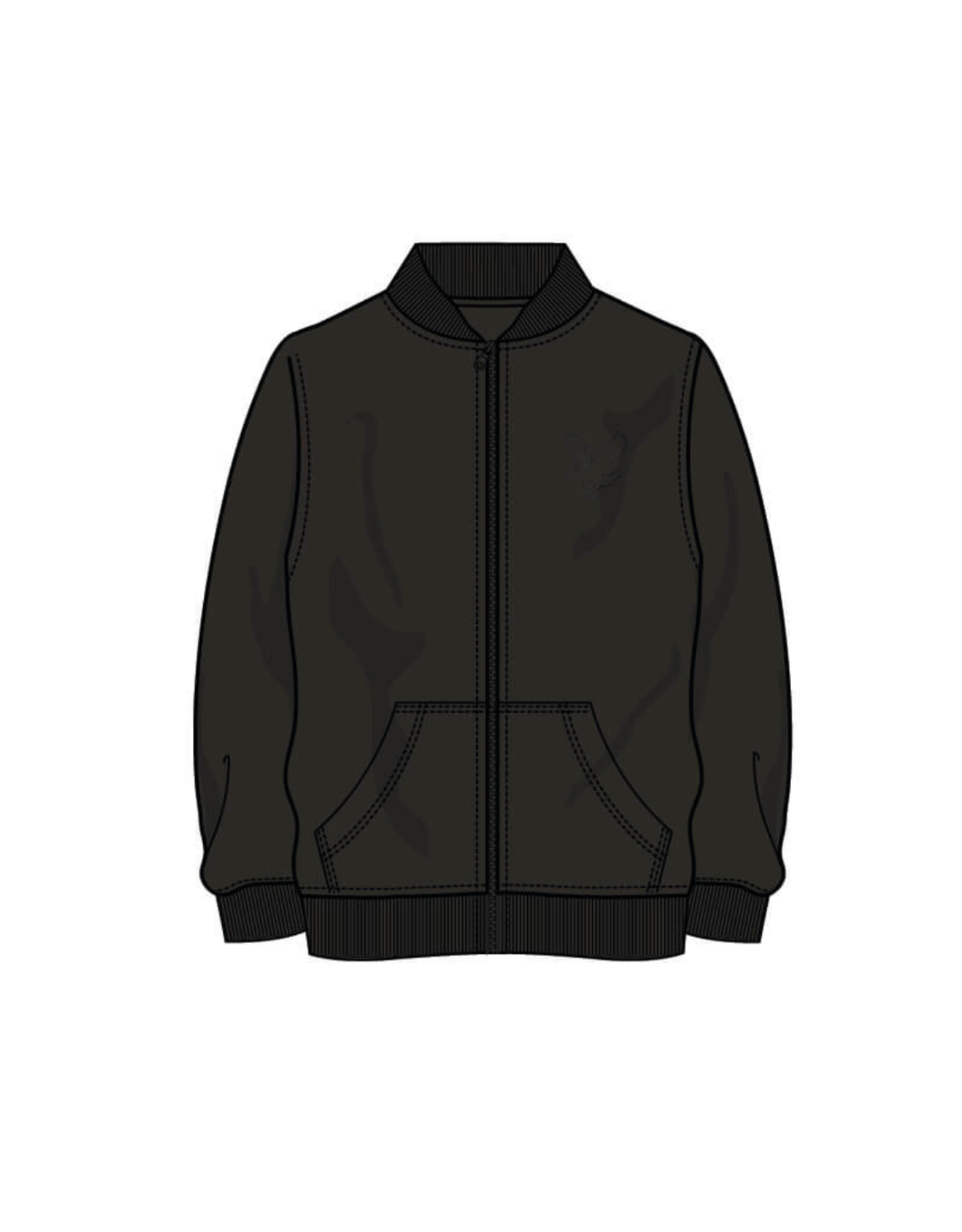 Lyle & Scott Embossed Eagle Track Jacket Z865 Jet Black