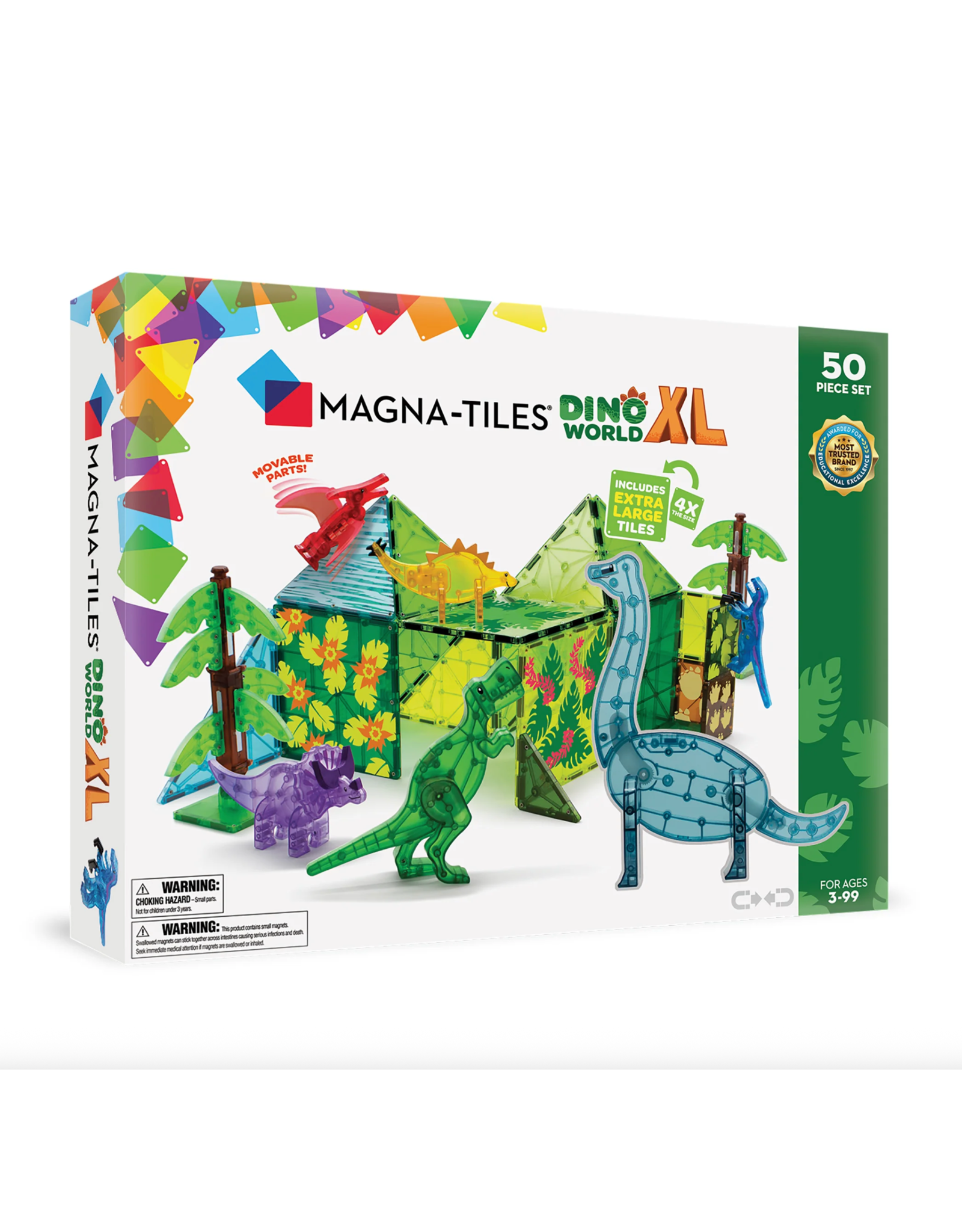 Magna-Tiles Magna Tiles Dino world XL 50 stuks