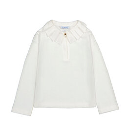 Mayoral L/s basic polo Cream   Noos