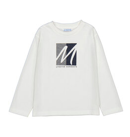 Mayoral L/s t-shirt   Cream w25