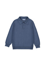 Mayoral L/s knit polo H. Steel  w25