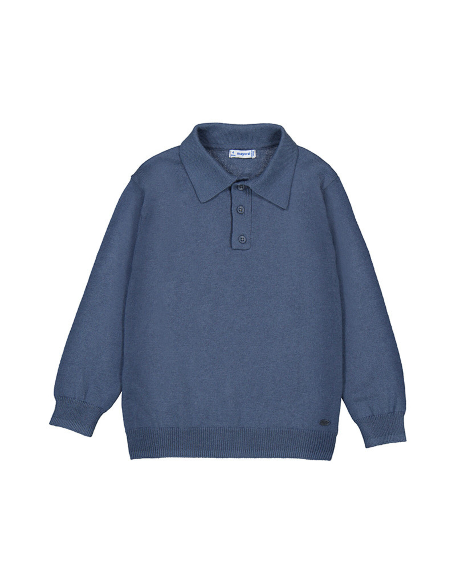 Mayoral L/s knit polo H. Steel  w25