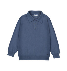 Mayoral L/s knit polo H. Steel  w25