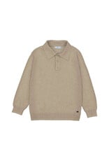 Mayoral L/s knit polo Chai w25