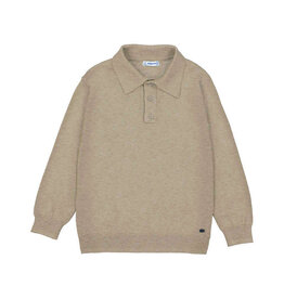 Mayoral L/s knit polo Chai w25