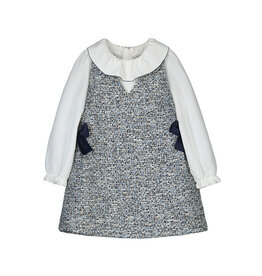 Mayoral Combined pinafore dress  Ocean    w25