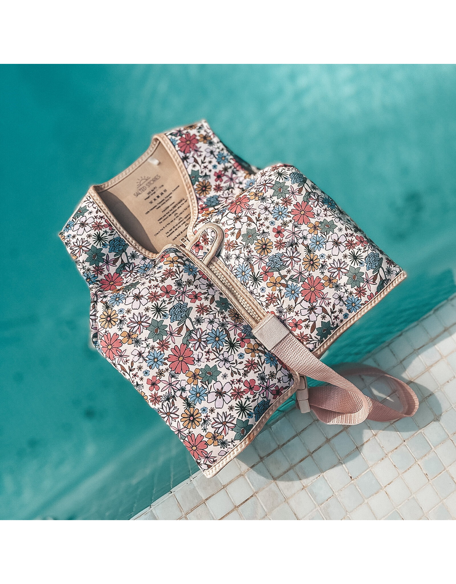 Salted Stories Sparkly Fleurs | Floating Vest Multicolour