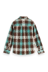 Scotch & Soda Flannel checked shirt DARK GREEN