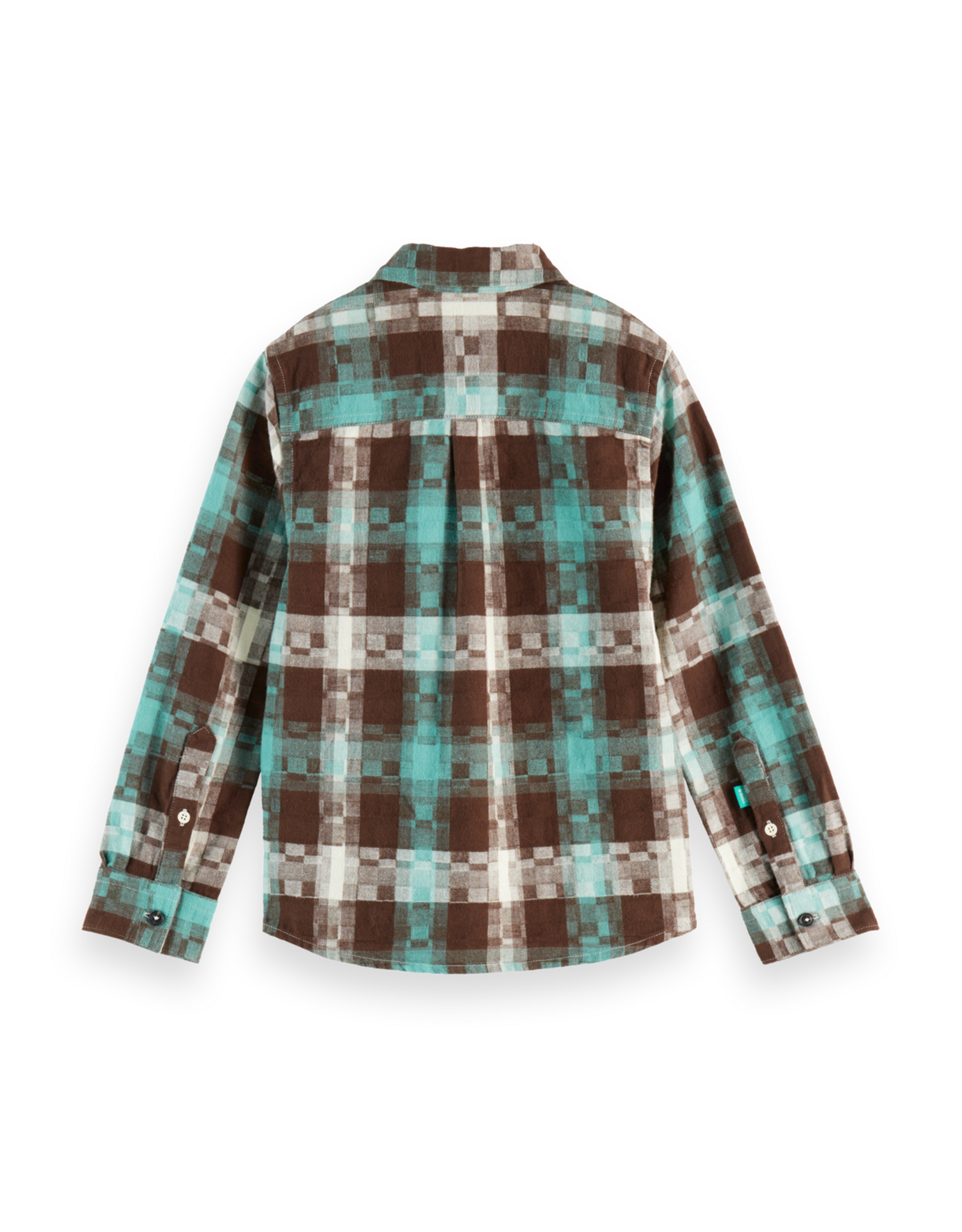 Scotch & Soda Flannel checked shirt DARK GREEN