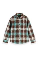 Scotch & Soda Flannel checked shirt DARK GREEN