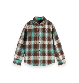 Scotch & Soda Flannel checked shirt DARK GREEN