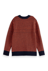 Scotch & Soda Regular-fit chenille pullover NAVY