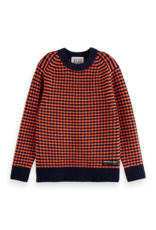 Scotch & Soda Regular-fit chenille pullover NAVY