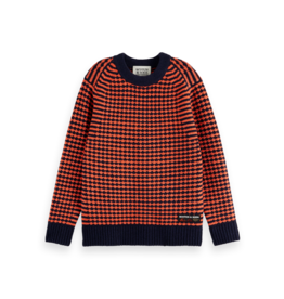 Scotch & Soda Regular-fit chenille pullover NAVY