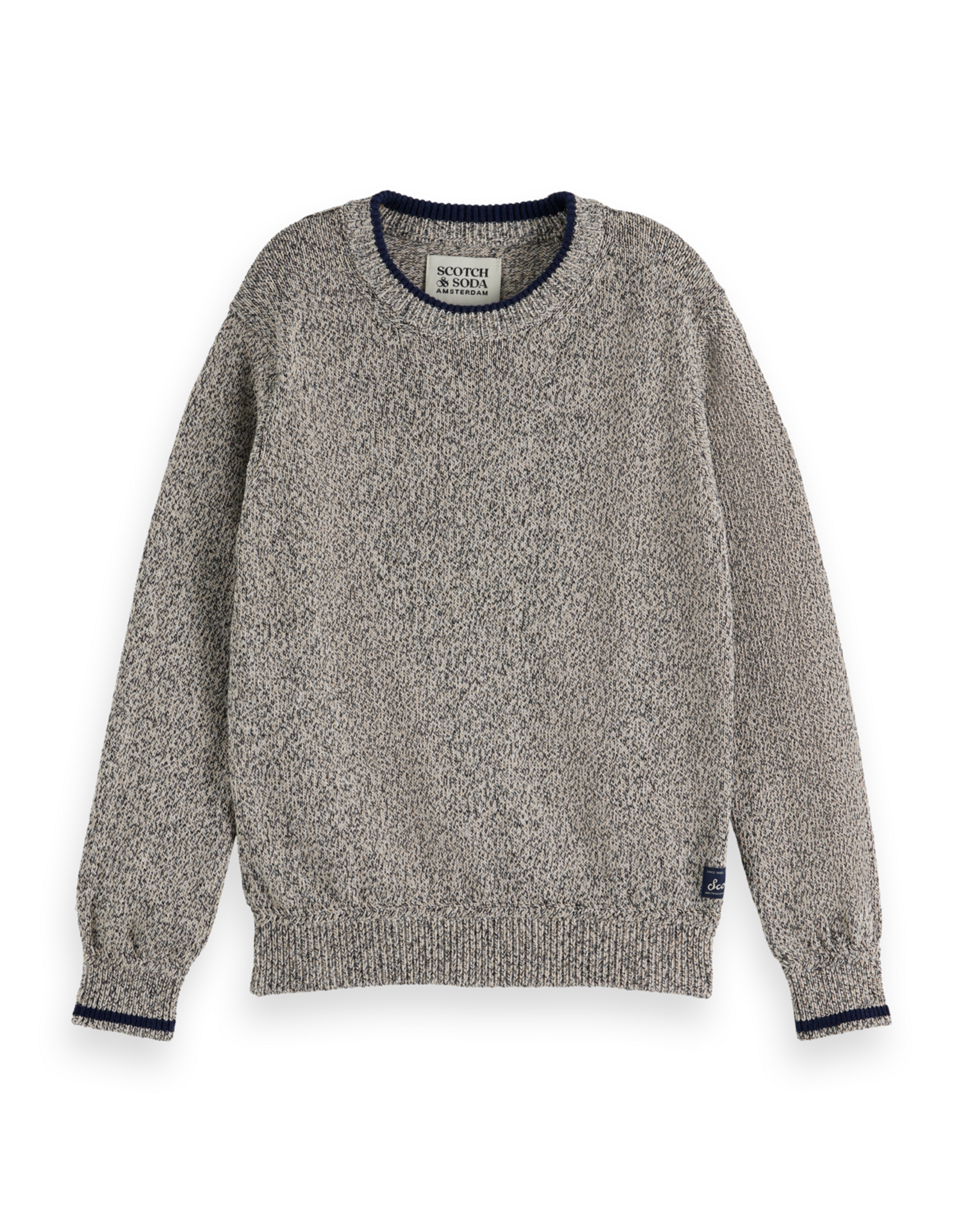 Scotch & Soda Regular-fit melange pullover LIGHT BEIGE