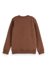 Scotch & Soda Regular-fit sweatshirt with front artwork MEDIUM BROWN