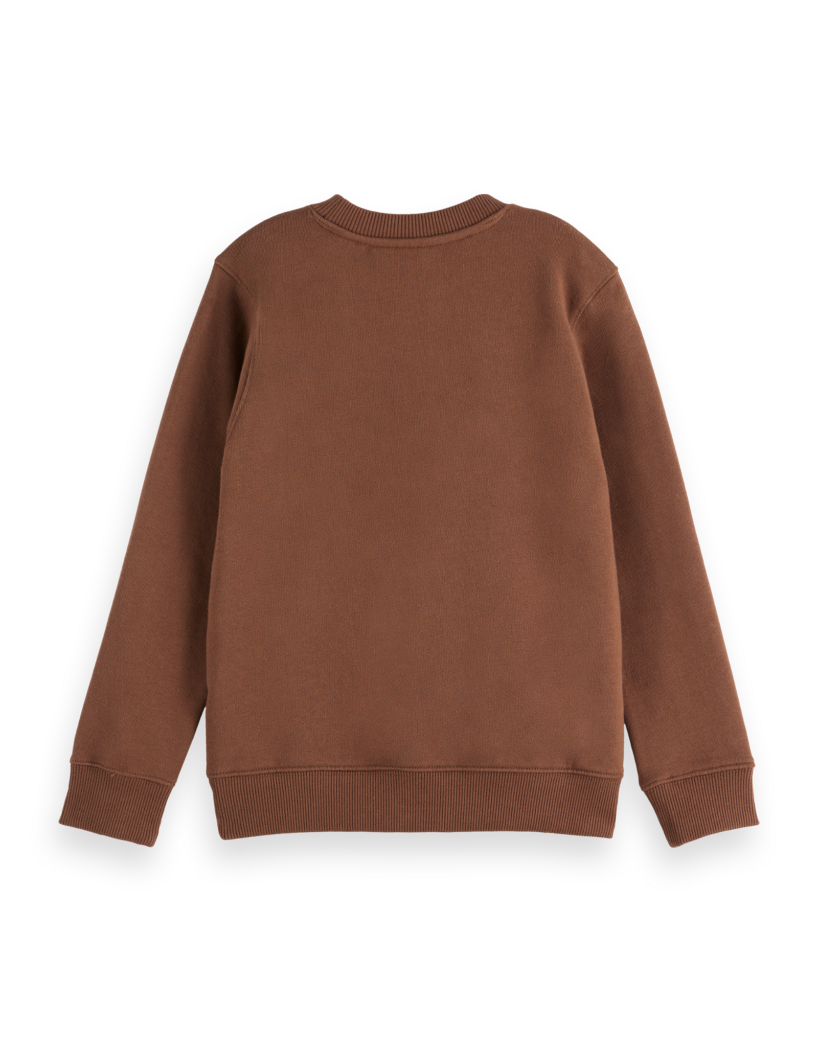 Scotch & Soda Regular-fit sweatshirt with front artwork MEDIUM BROWN