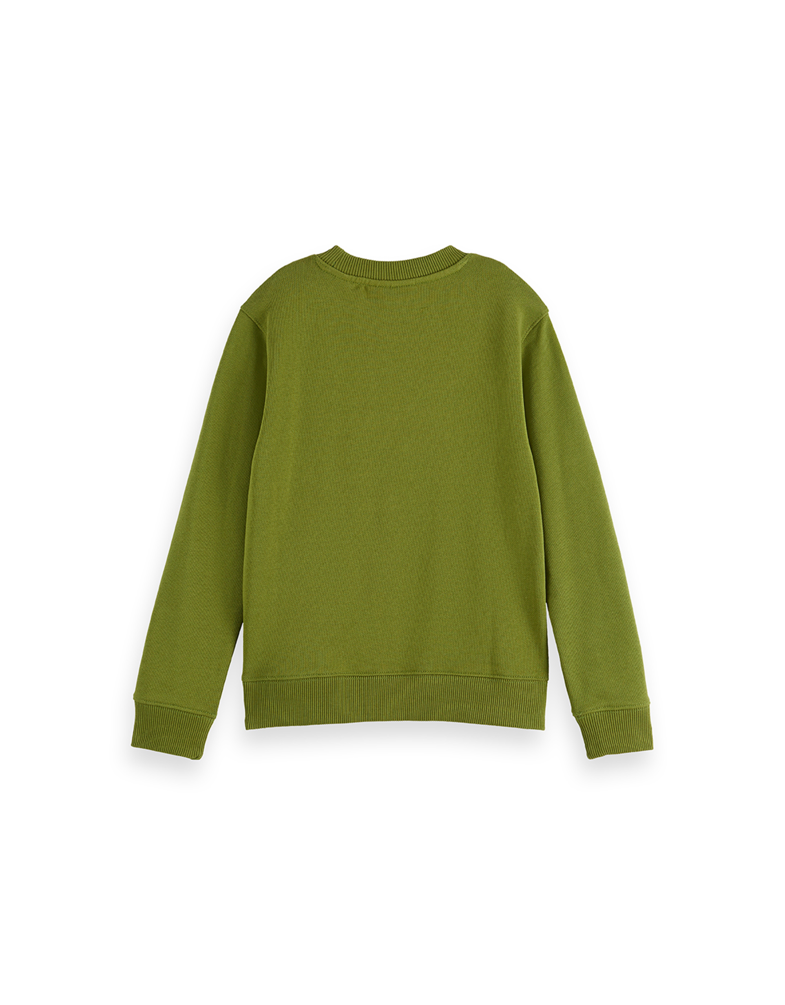 Scotch & Soda Regular-fit sweatshirt with front artwork DARK GREEN