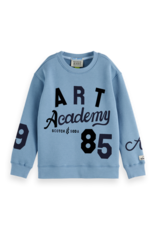 Scotch & Soda Loose-fit placed artwork sweatshirt NAVY