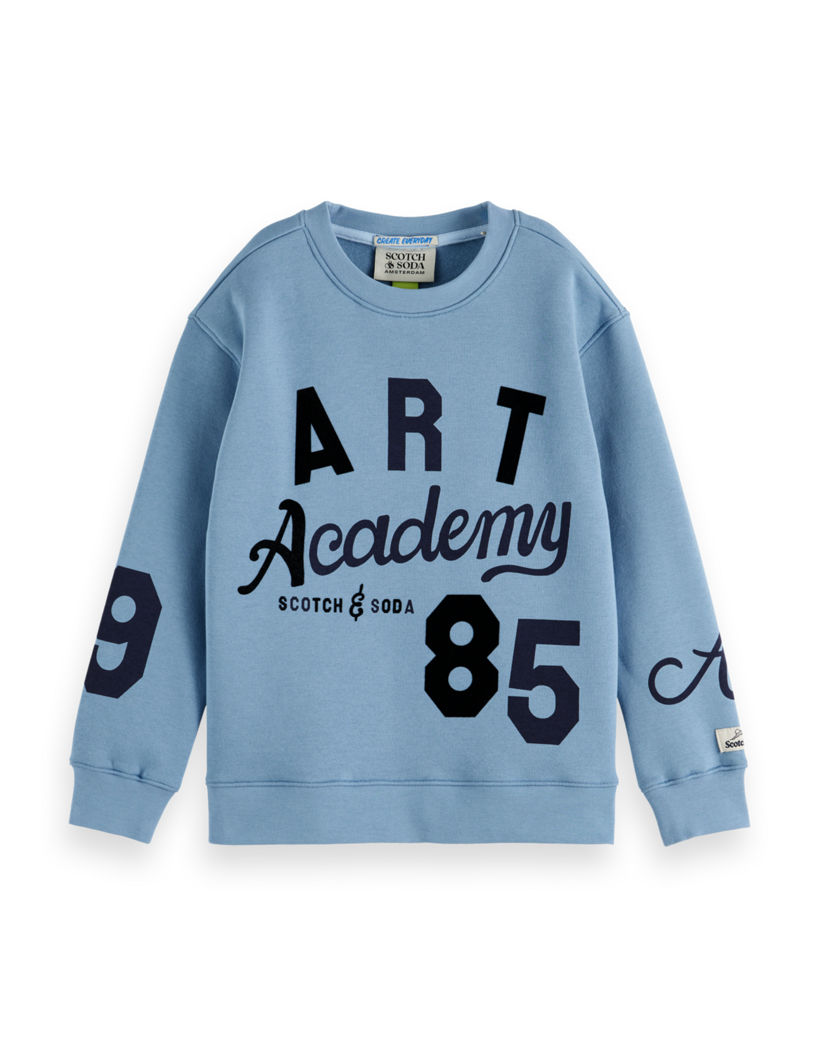 Scotch & Soda Loose-fit placed artwork sweatshirt NAVY