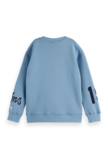 Scotch & Soda Loose-fit placed artwork sweatshirt NAVY