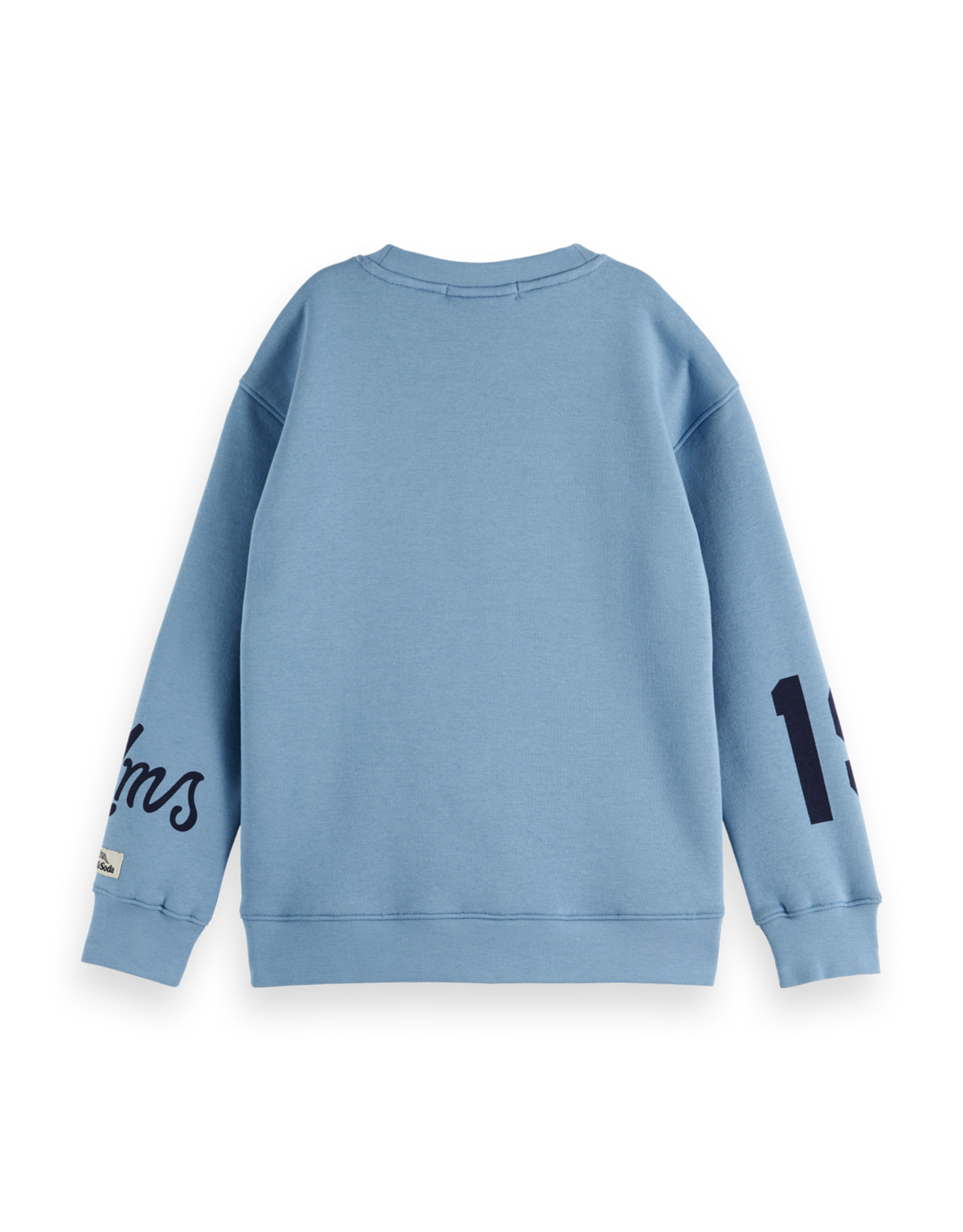 Scotch & Soda Loose-fit placed artwork sweatshirt NAVY