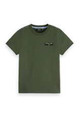 Scotch & Soda Regular-fit t-shirt with back artwork DARK GREEN