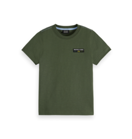 Scotch & Soda Regular-fit t-shirt with back artwork DARK GREEN