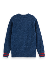 Scotch & Soda Regular-fit velvet chenille pullover NAVY
