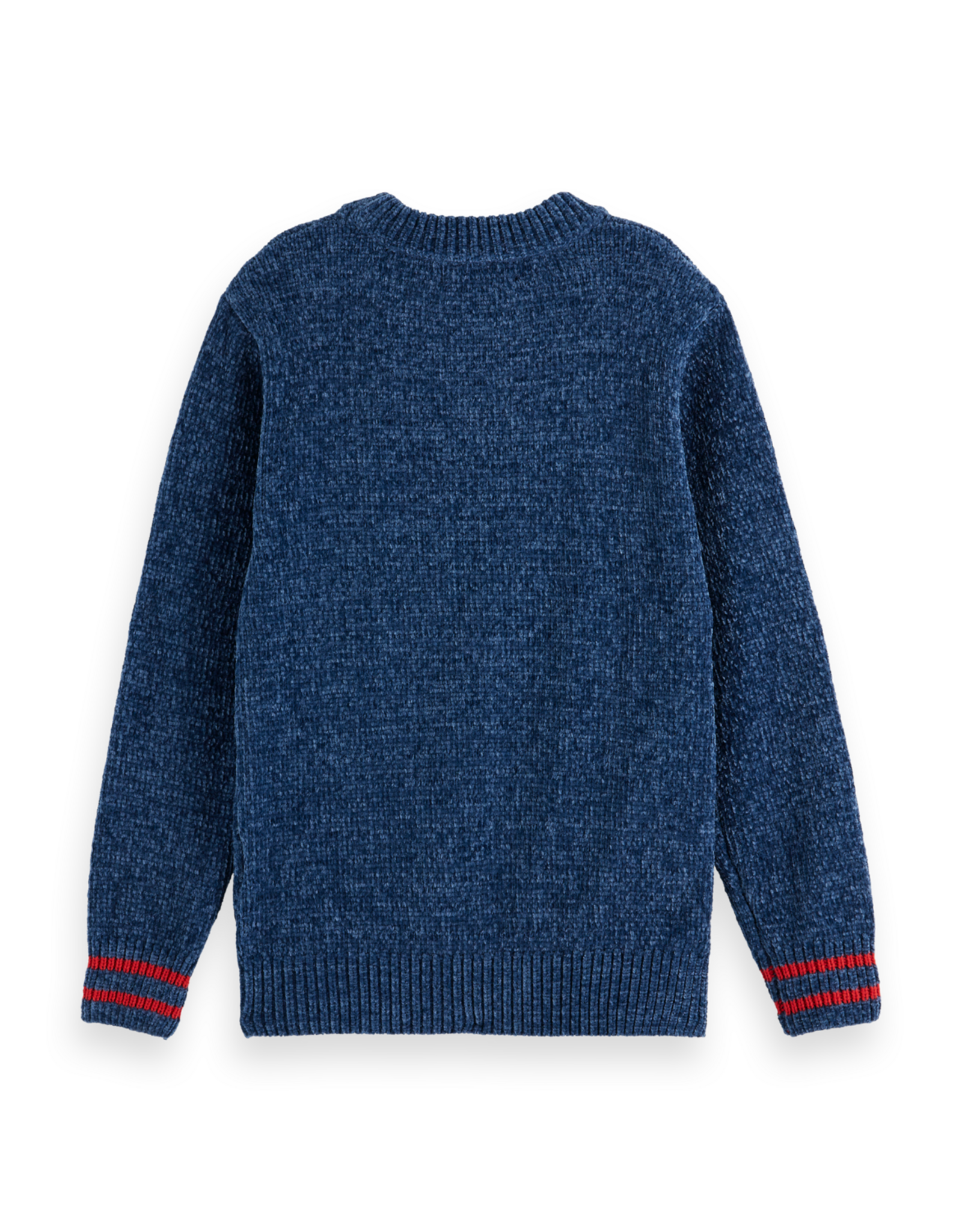 Scotch & Soda Regular-fit velvet chenille pullover NAVY