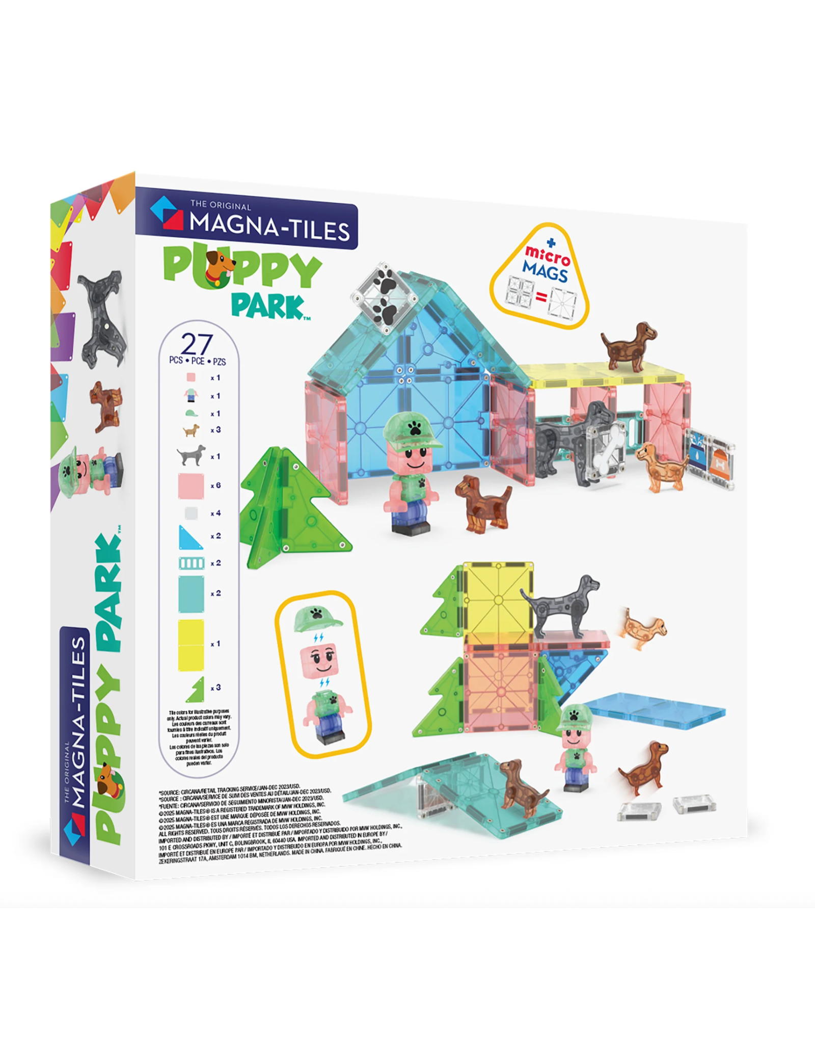 Magna-Tiles Magna Tiles Puppy Park 27 stuks