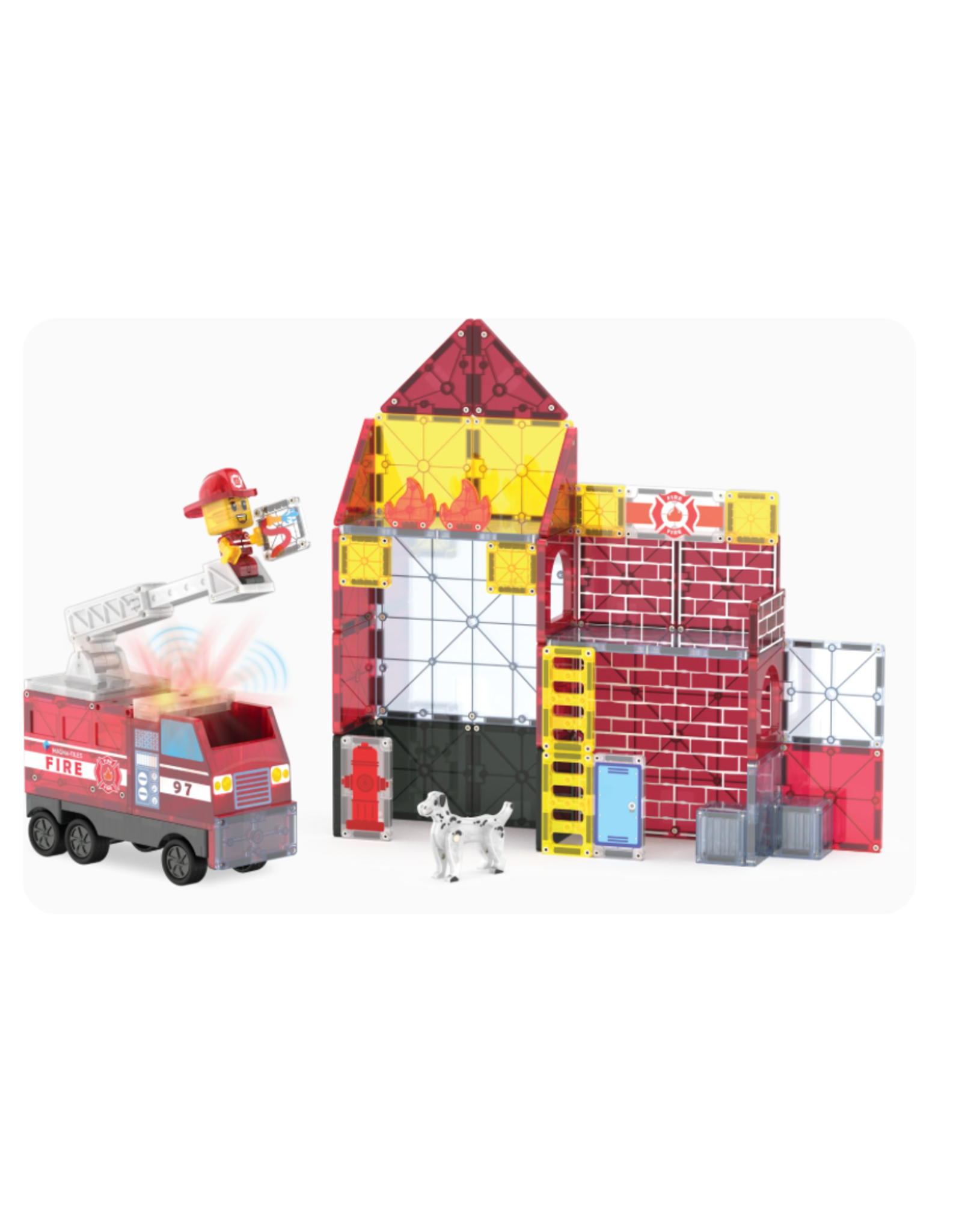 Magna-Tiles Magna Tiles Fire Station 50 stuks