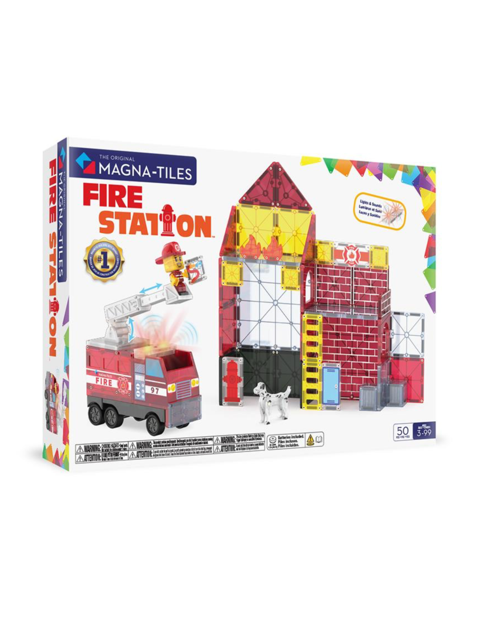 Magna-Tiles Magna Tiles Fire Station 50 stuks