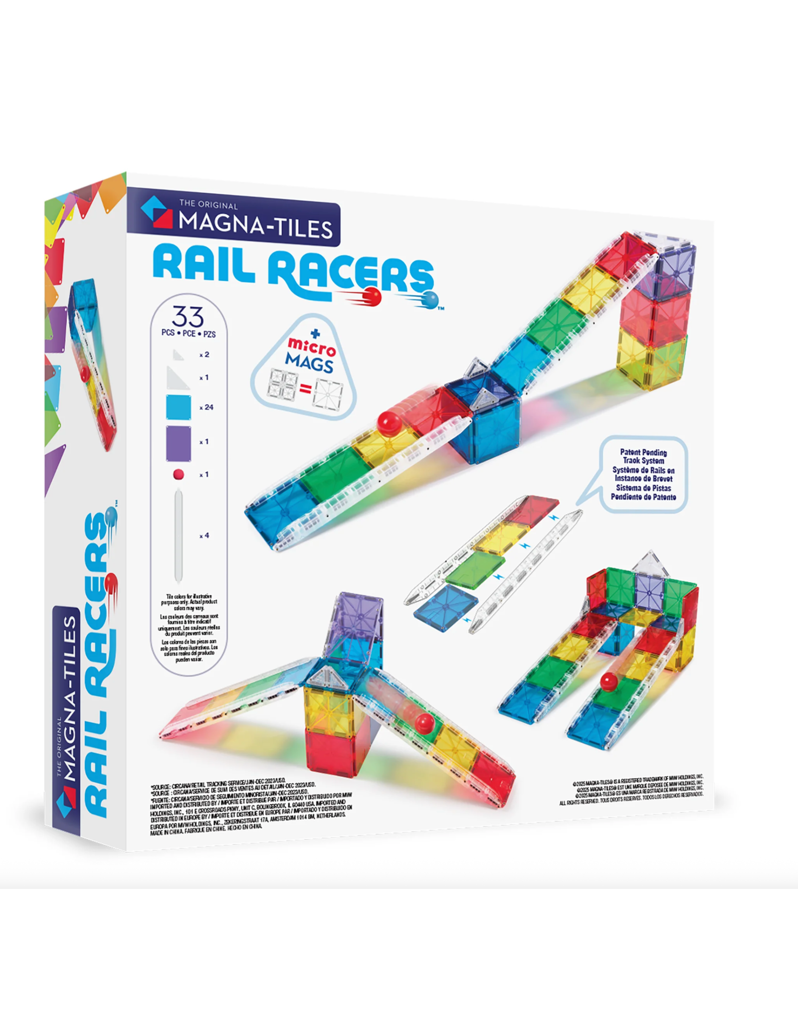 Magna-Tiles Magna Tiles Rail Racers  33 stuks