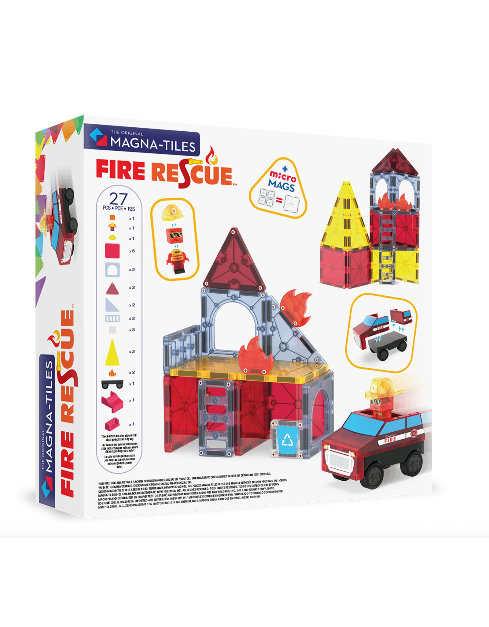 Magna-Tiles Magna Tiles Fire Station 27 stuks