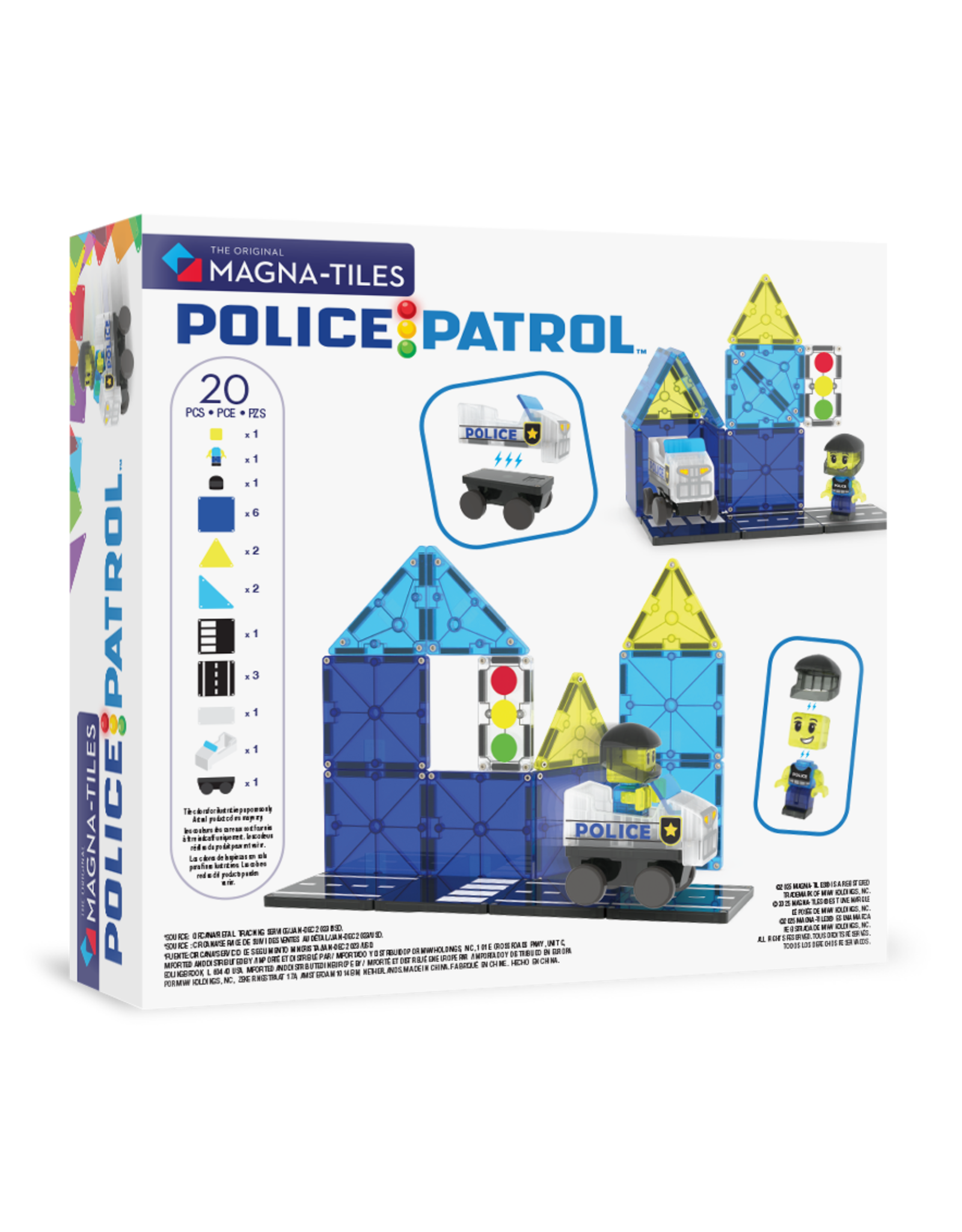 Magna-Tiles Magna Tiles Police Station 20 stuks