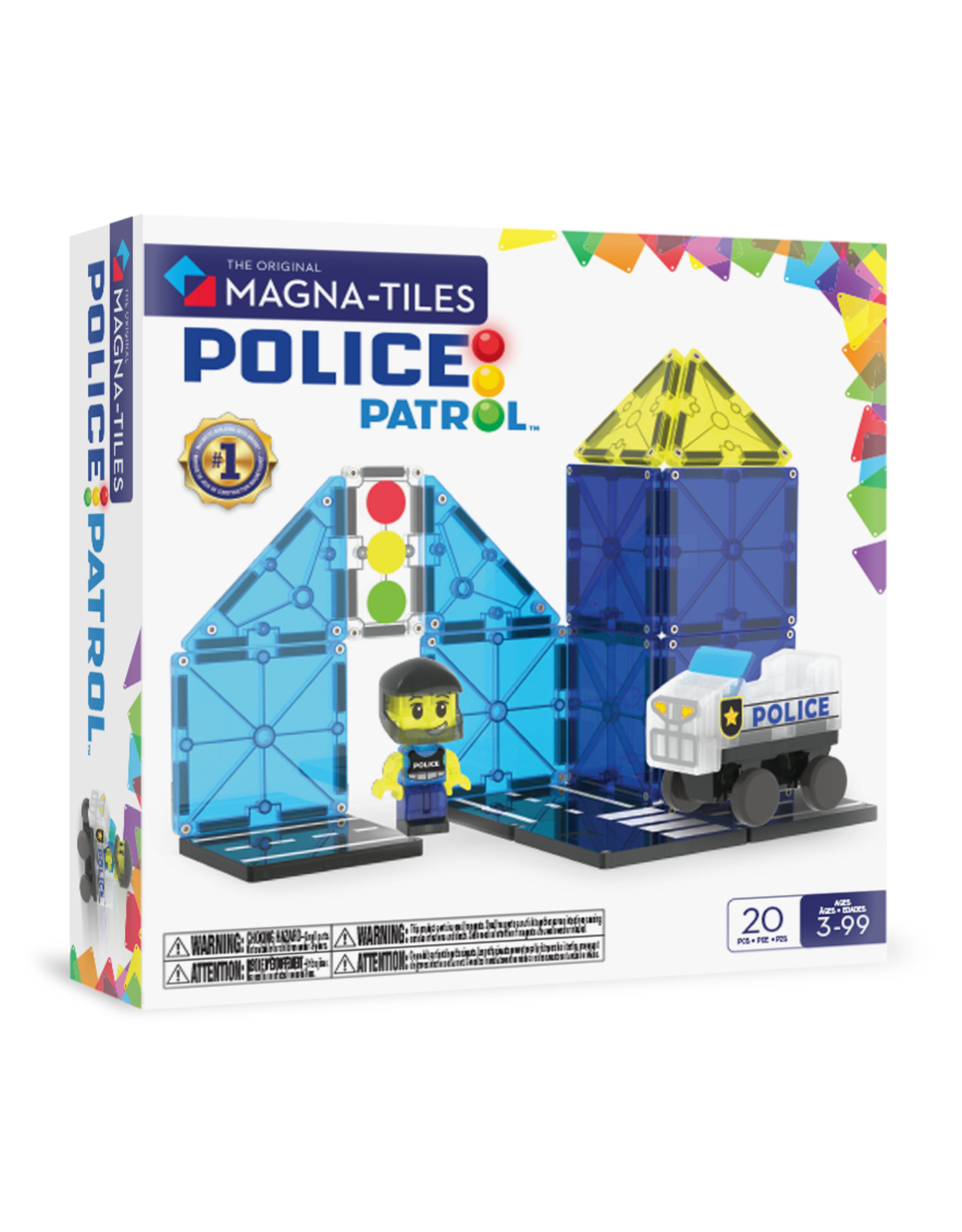 Magna-Tiles Magna Tiles Police Station 20 stuks